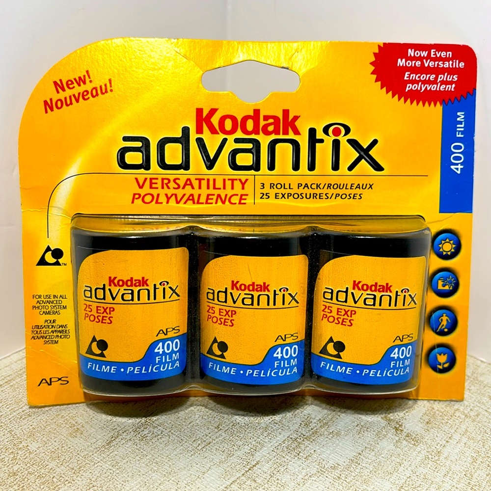 Kodak Advantix 25 Exposure 400 Speed Film - 3 Pack (Expired)